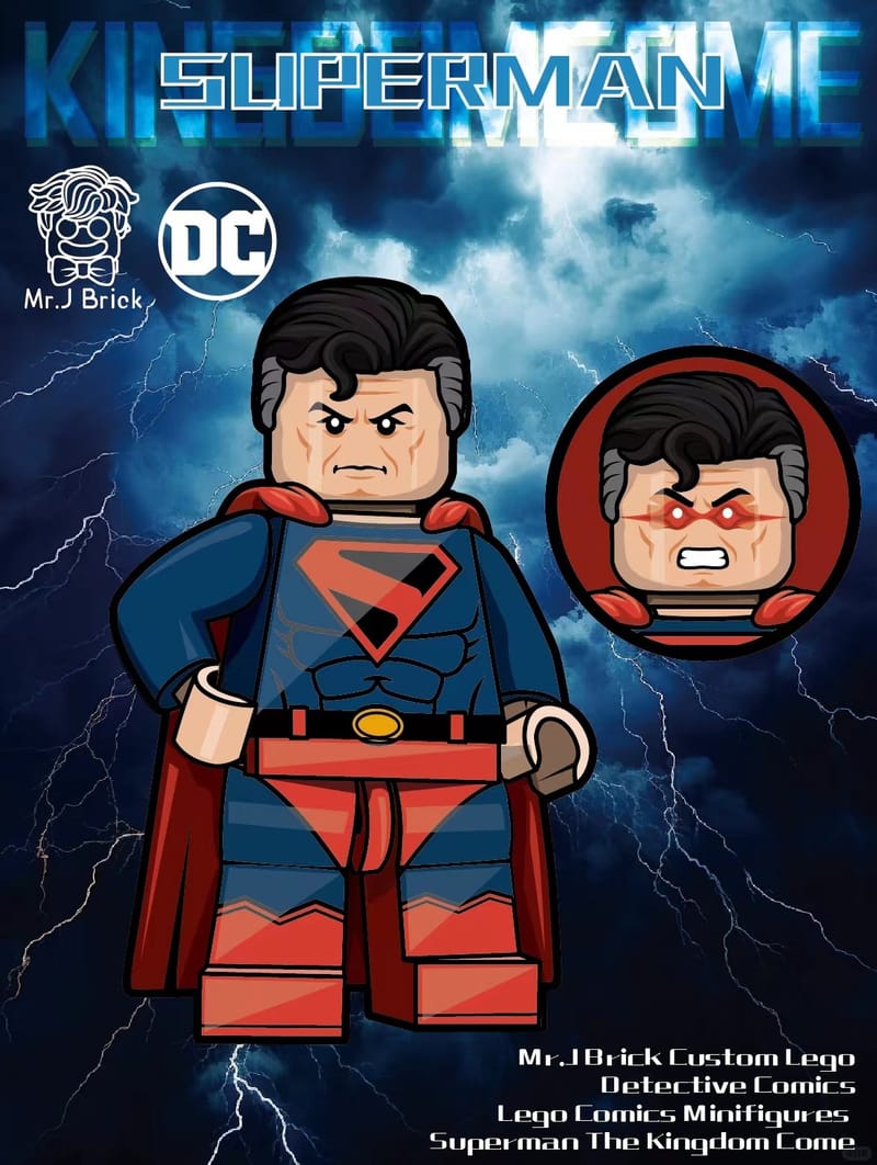 Mr. J Kingdom Come Superman (pad) – Kryptobat Custom Minifigures