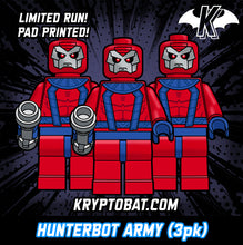 Load image into Gallery viewer, 3PK Hunterbot Custom LEGO Minifigure (pad printed)