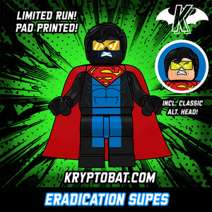 Eradication Supes Custom LEGO Minifigure (pad printed)