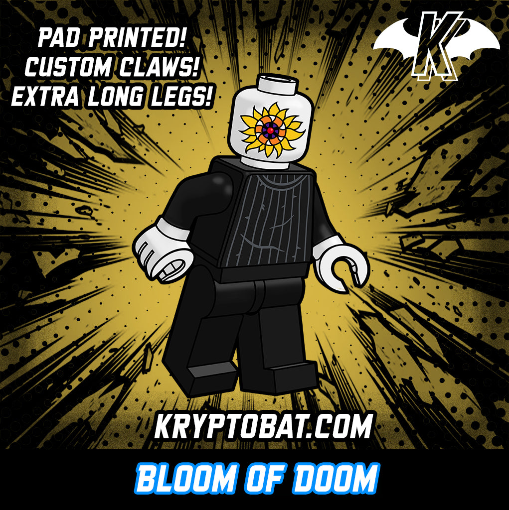 Bloom of Doom Custom LEGO Minifigure (pad printed)