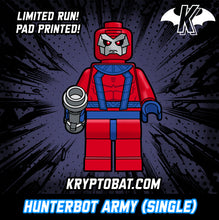 Load image into Gallery viewer, SINGLE Hunterbot Custom LEGO Minifigure (pad printed)
