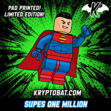 Load image into Gallery viewer, Supes Million Custom LEGO Minifigure (pad printed)