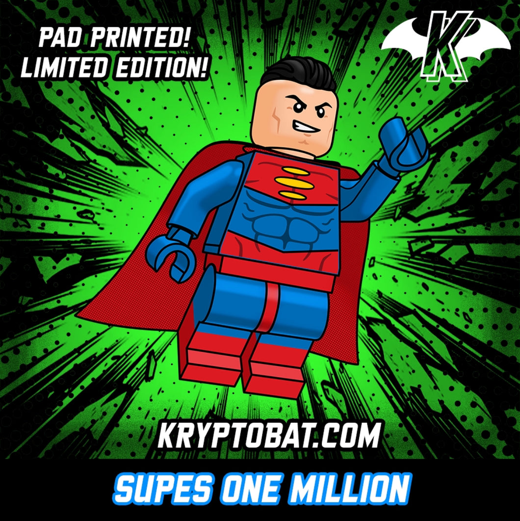 Supes Million Custom LEGO Minifigure (pad printed)