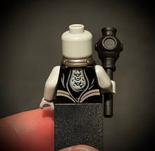 Load image into Gallery viewer, Black Lantern Necro God Custom LEGO Minifigure (pad printed)