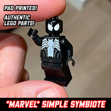 Load image into Gallery viewer, ‘Simple Symbiote’ Custom LEGO Minifigure (pad printed)
