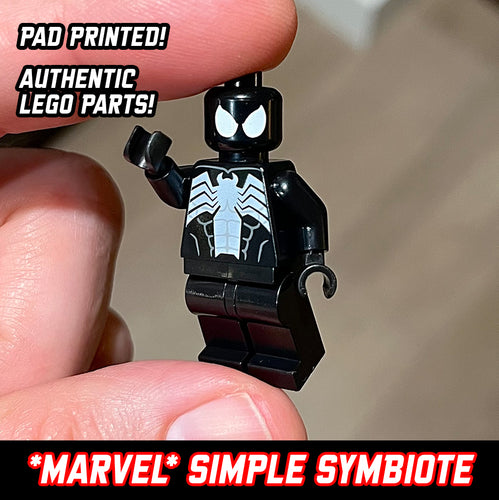 ‘Simple Symbiote’ Custom LEGO Minifigure (pad printed)